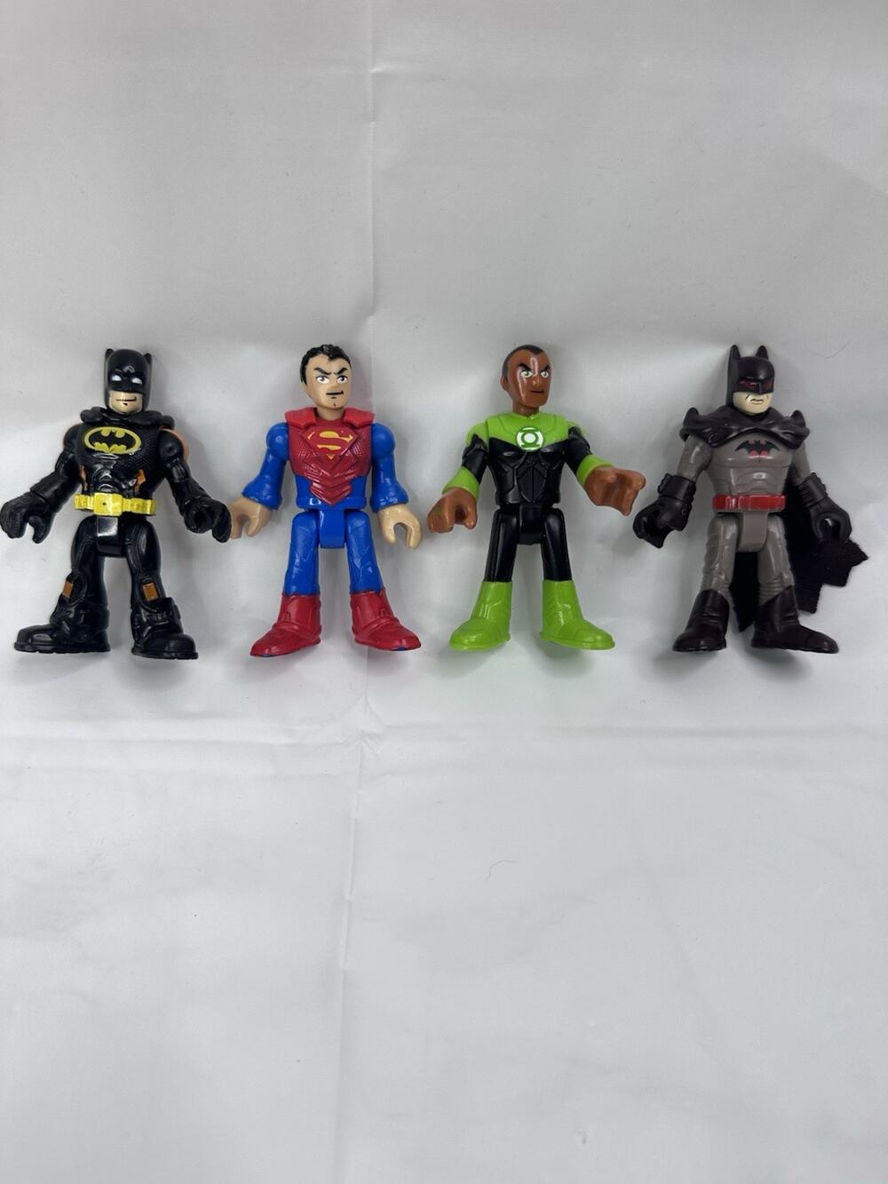 Fisher Price Imaginext DC Comics Batman Green Lantern Superman Lot Of 4
